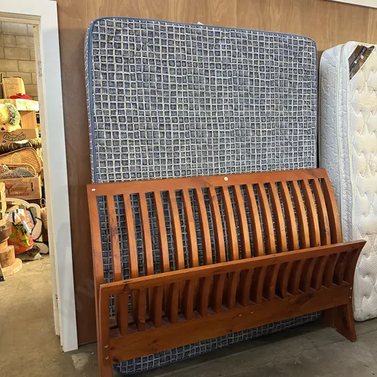 matching Pine sleigh Queen bed
