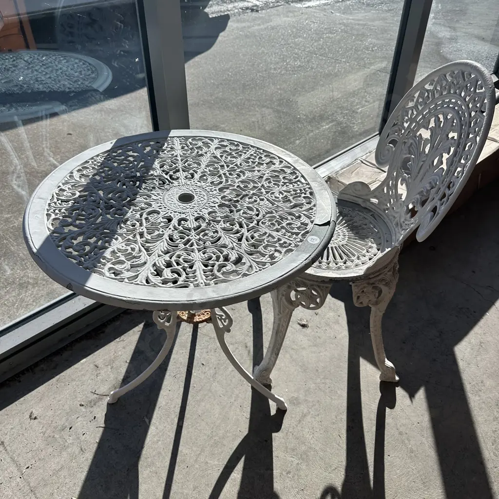 garden aluminum table and chair Image 1++
