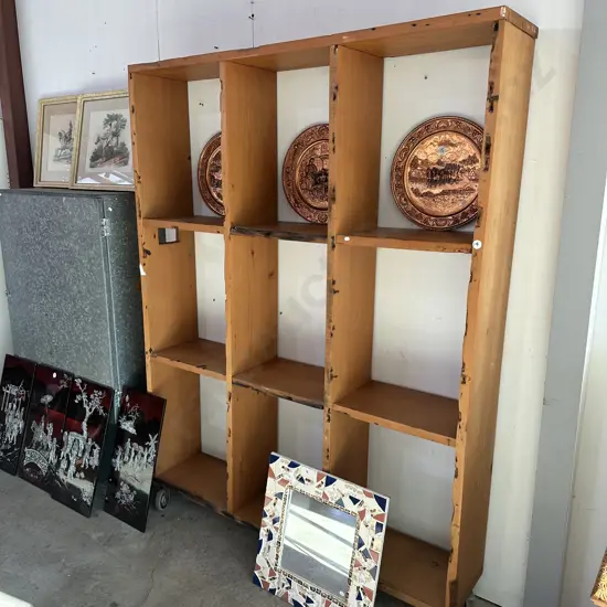 recycled Kauri rolling shelf 1950 x 1470