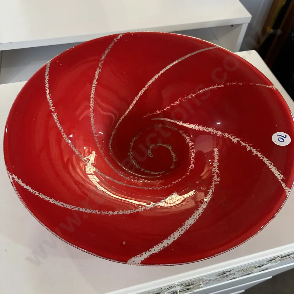 art glass bowl by Revitaglass 41cm Image 1++