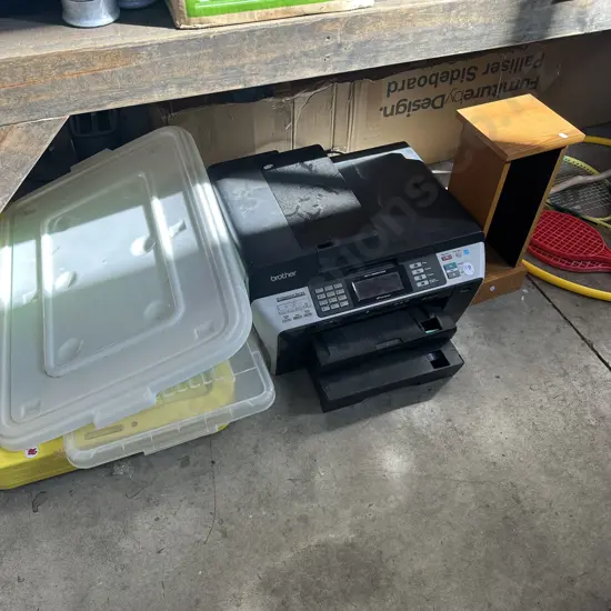 Brother wireless Multi-function centre plus bin lids and CD stand.