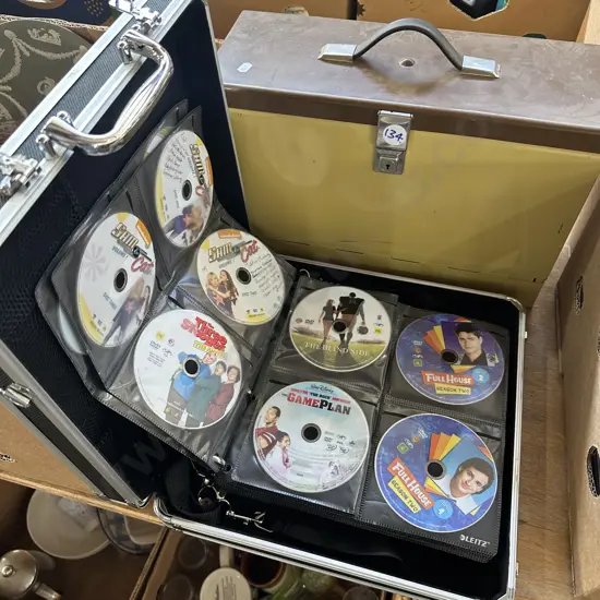 LEITZ lockable hard case full of DVD movies plus FILEmaster.