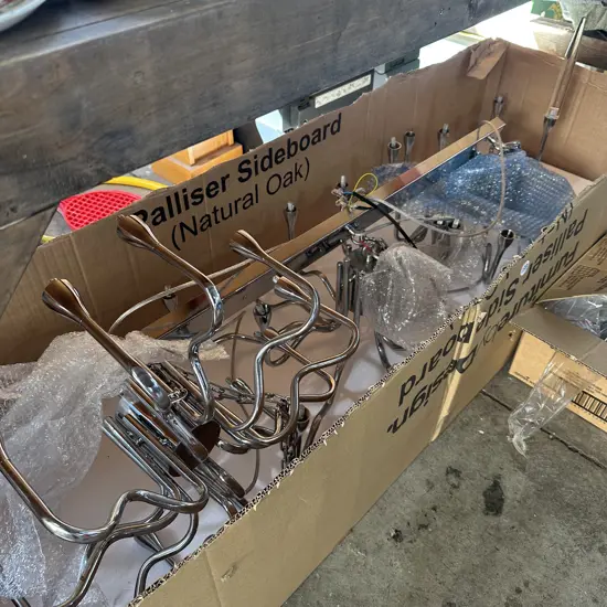 Large new chandelier.