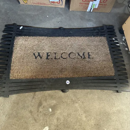 Welcome mat.