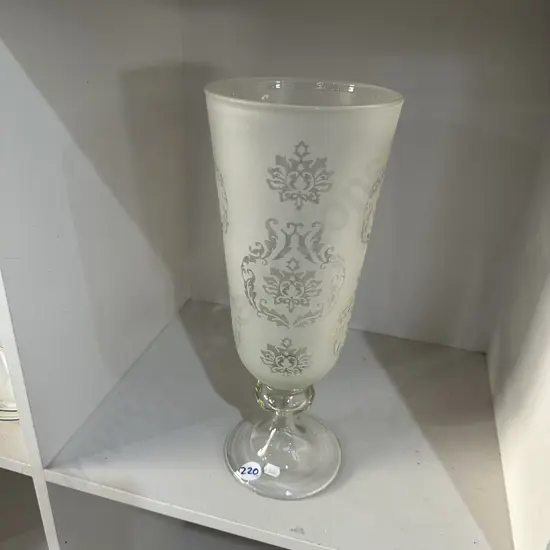 Large glass vase