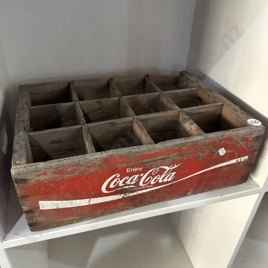 wooden Coke box