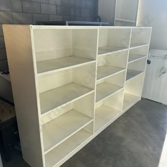 large garage shelf unit 2350 x 1400