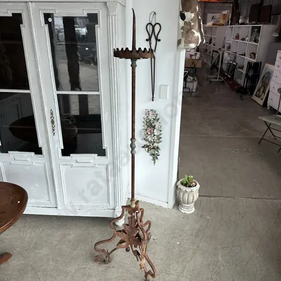 wrought iron candle stand