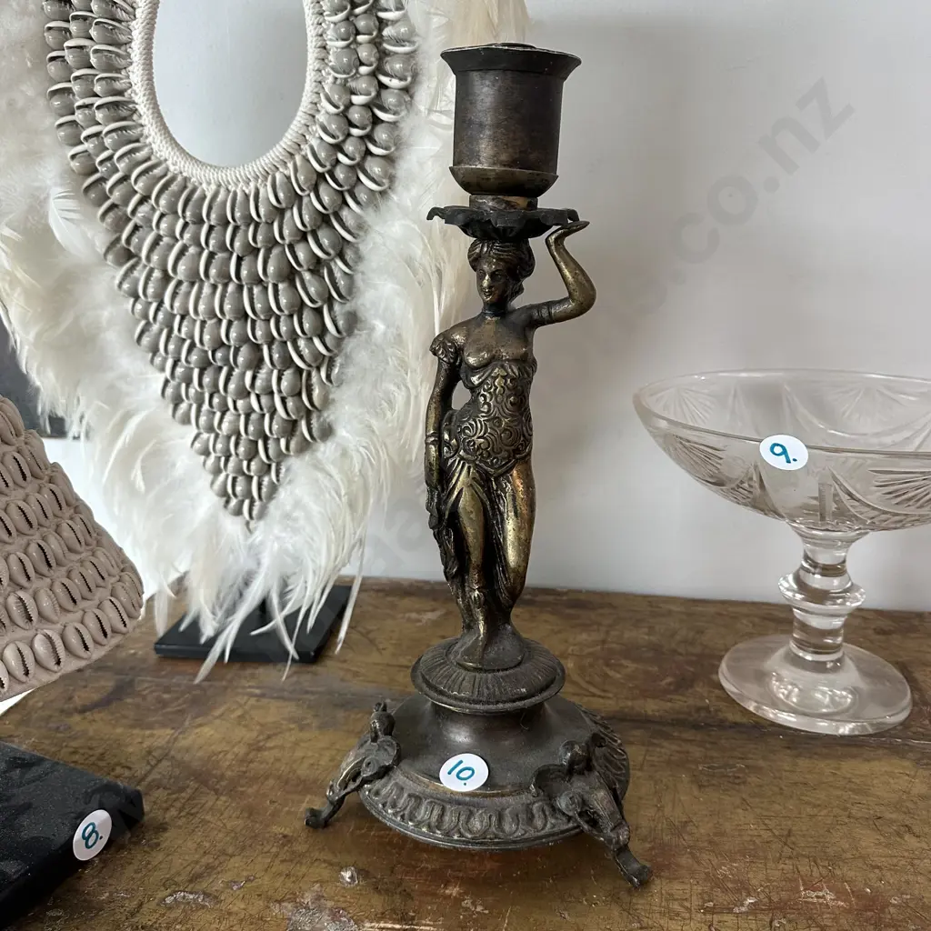 early Brass candle lamp Image 1++
