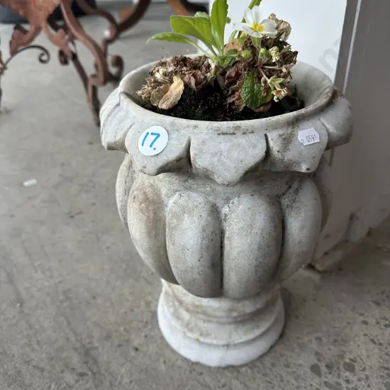 heavy quartz planter 32cm
