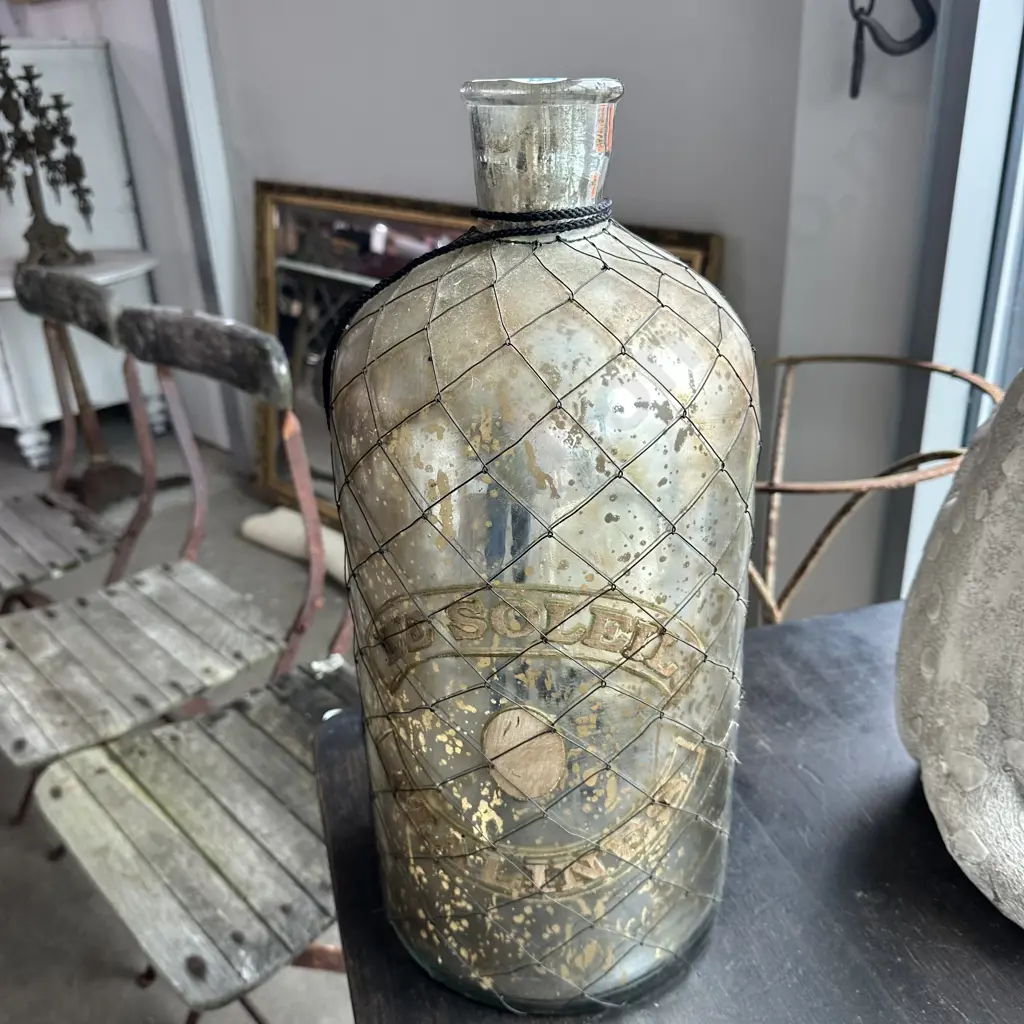 large wire cased glass jar "Le Soleil Malines" Image 1++