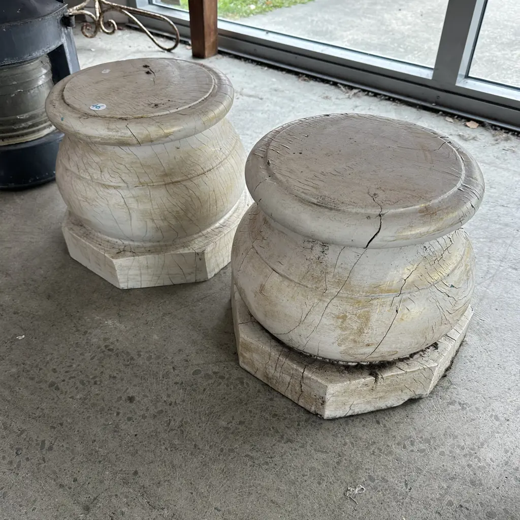 Pr heavy wooden Indian  plinths Image 1++