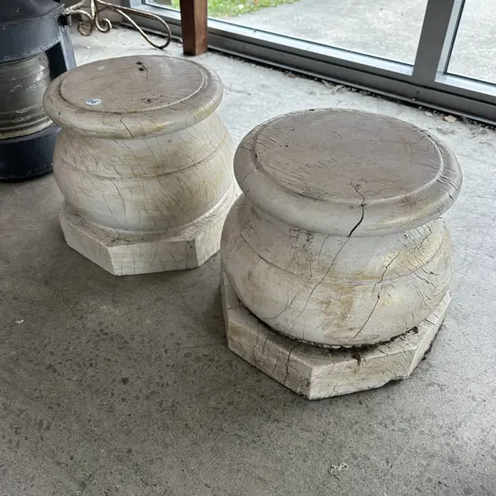 Pr heavy wooden Indian  plinths