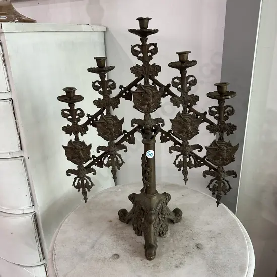 Jewish Brass candelabra