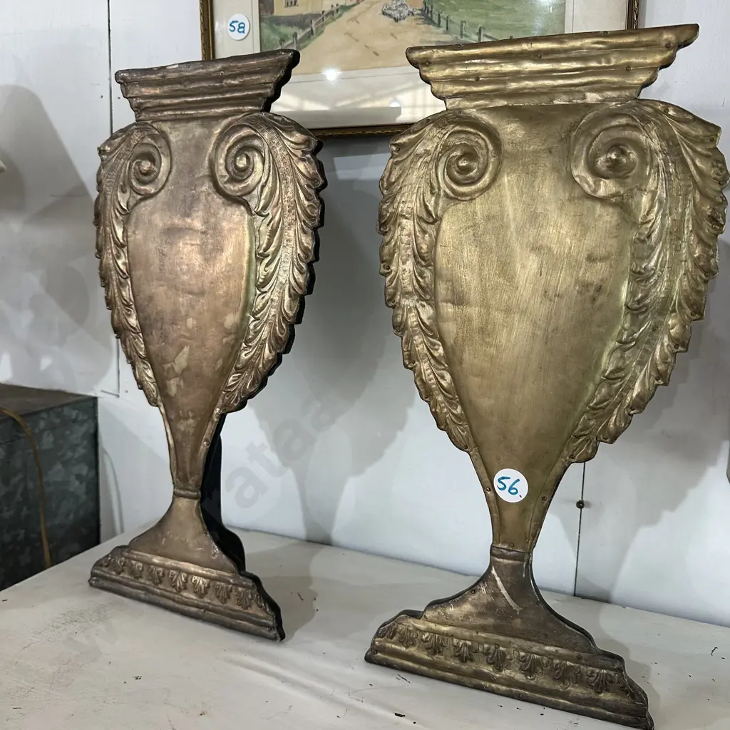 decorative wood & tin vases Image 1++