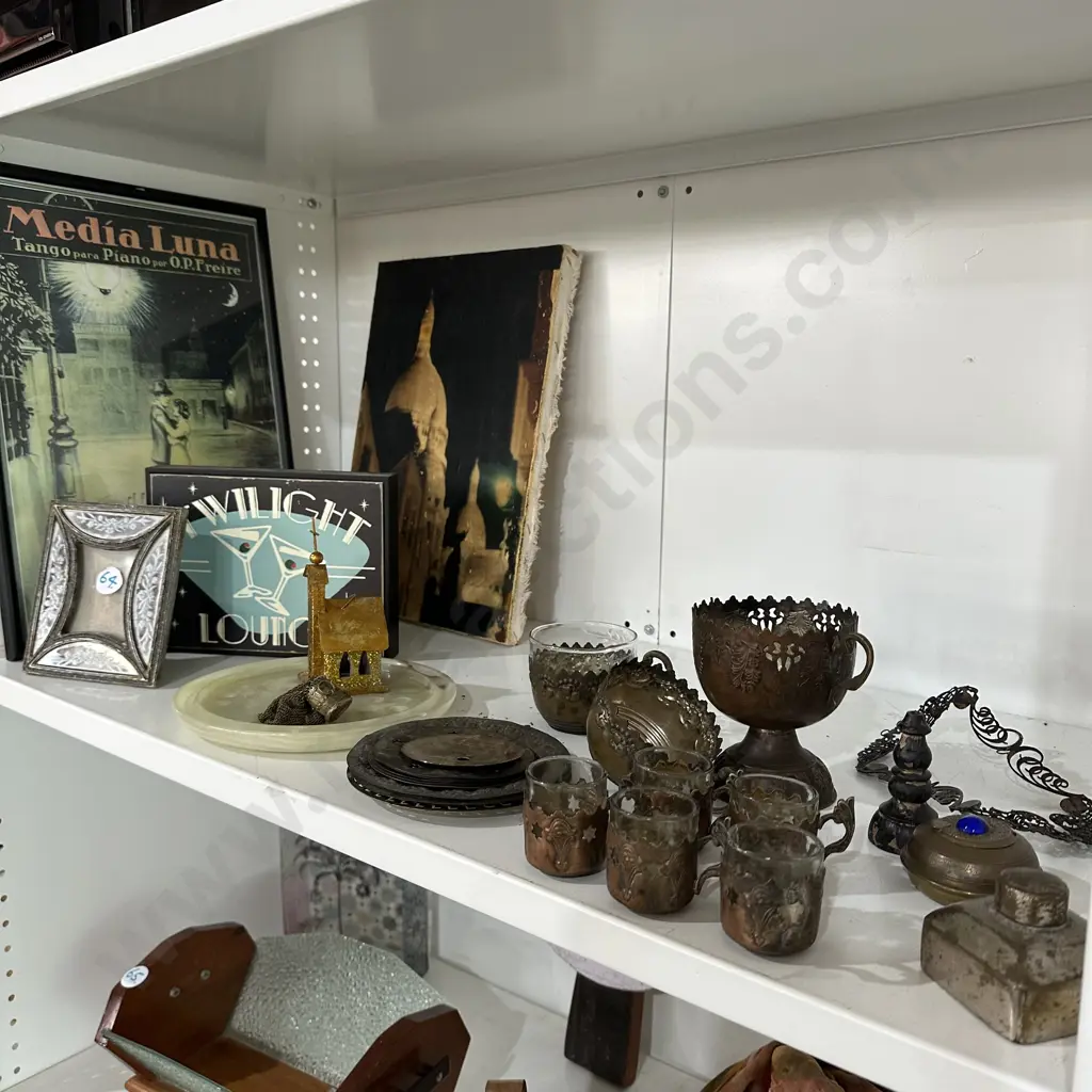 shelf lot Bluemoon items inc Copper cased Moroccan espresso cups Image 1++