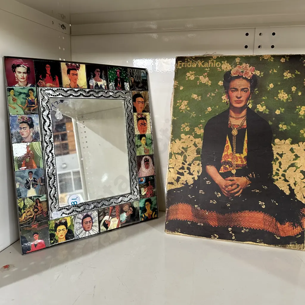Frida Kahlo mirror and picture Image 1++