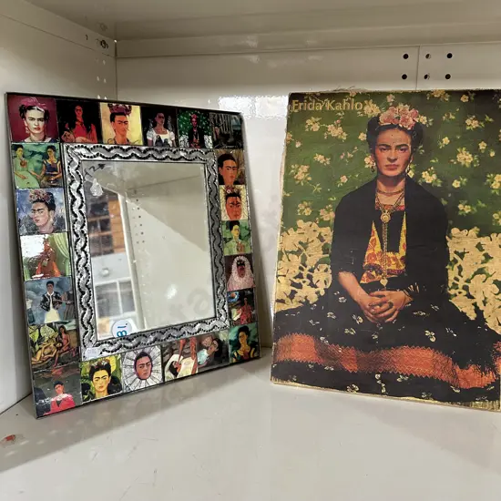 Frida Kahlo mirror and picture