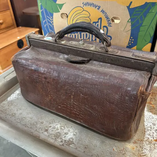 Alligator gladstone bag