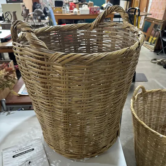 large cane basket