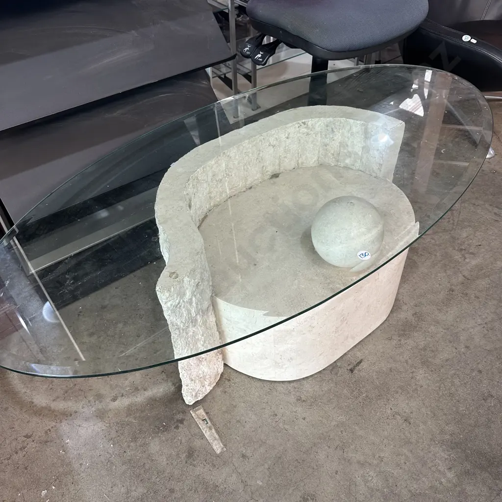 glass top coffee table Image 1++