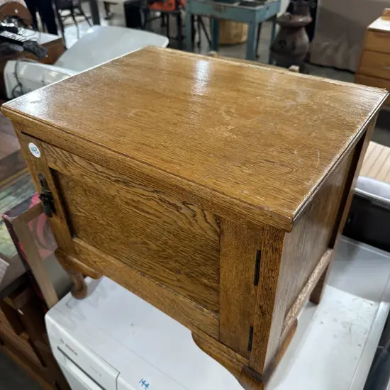 Oak bedside