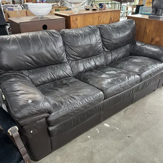 large leather sofa