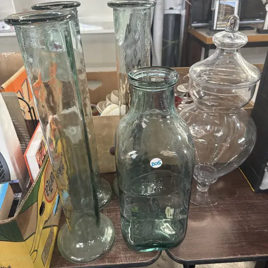 Collection of large vases.