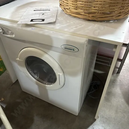 Dryer plus desk.