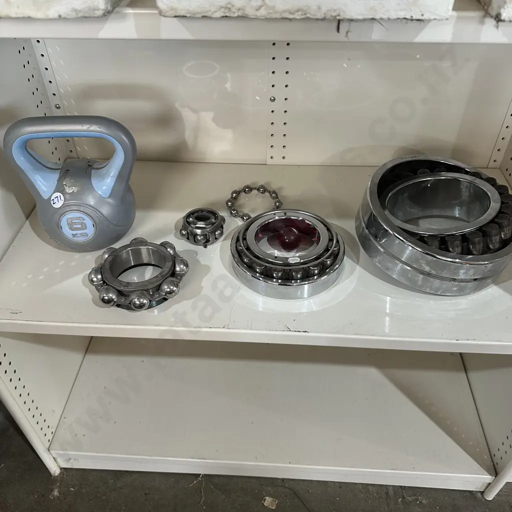 Heavy-Duty Industrial roller bearings plus 6Kg Kettlebell weight. Image 1++