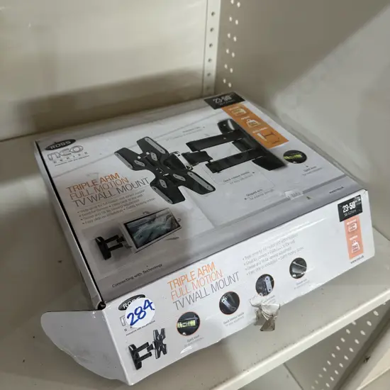 New triple arm full motion TV wall mount.