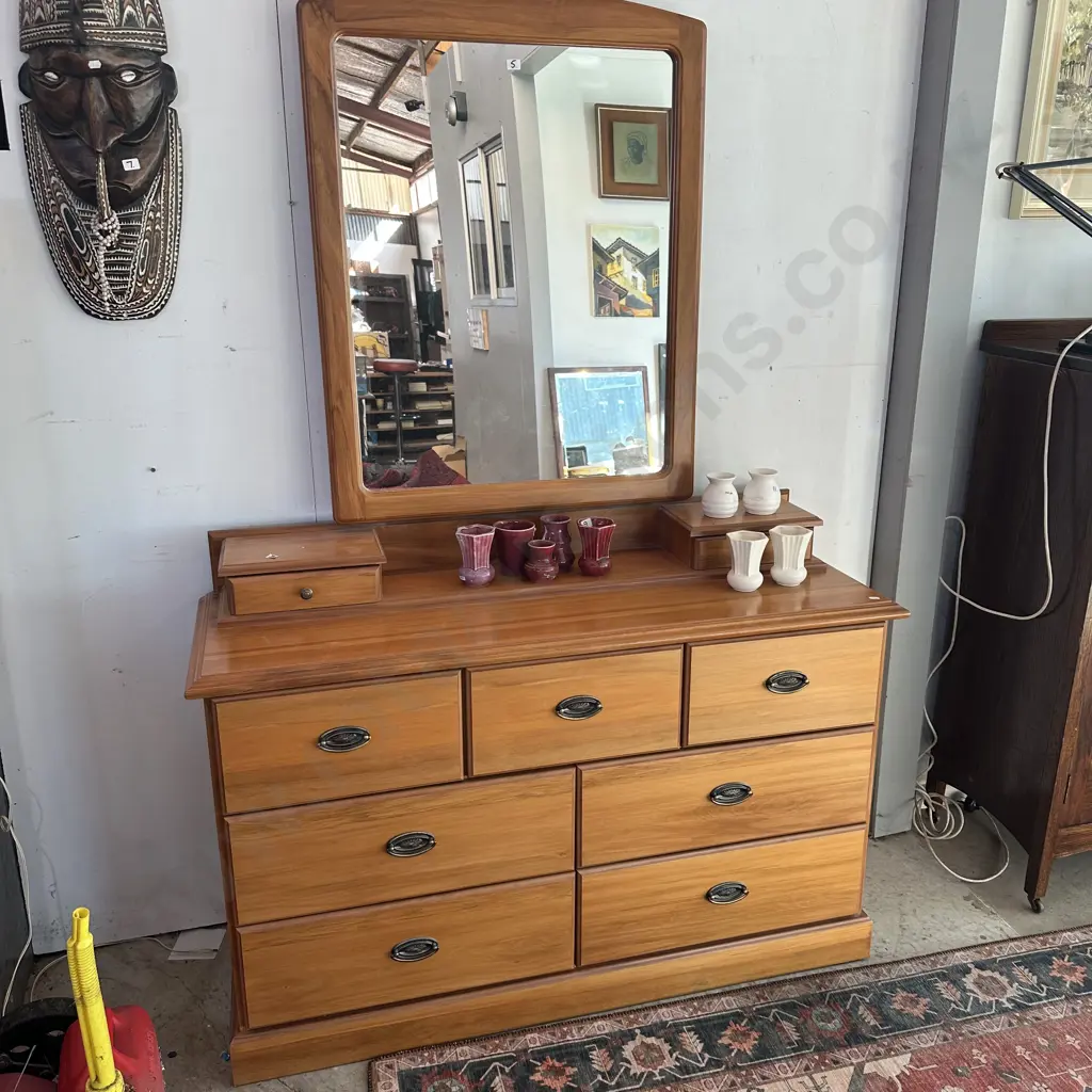 NZ made Rimu front dresser Image 1++