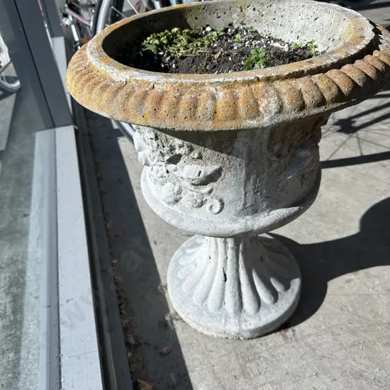 concrete garden planter