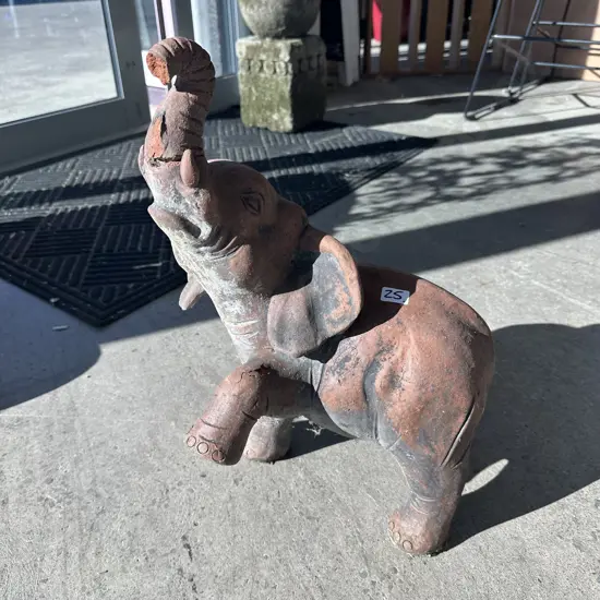 terracotta elephant , slight damage 45cm