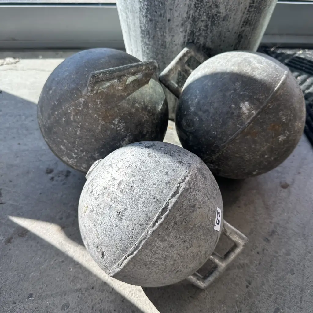 3 vintage alum buoys Image 1++