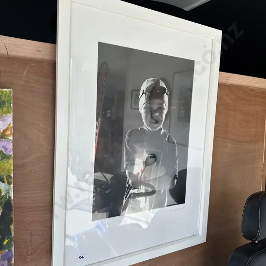 large framed photo of Louie 2014 by Mark Henderson