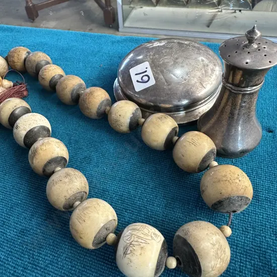 Sterling silver items plus necklace