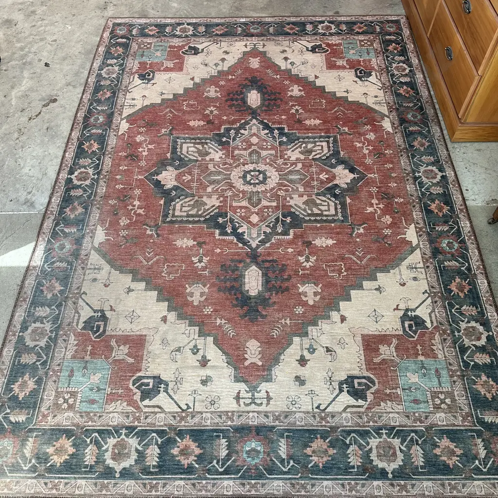 Persian style mat in a polyester 1600 x 2300 Image 1++