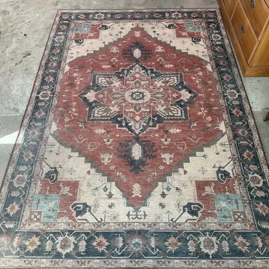 Persian style mat in a polyester 1600 x 2300