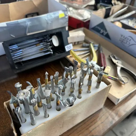 large selection  of leather working gear including AL STOHLMAN tools