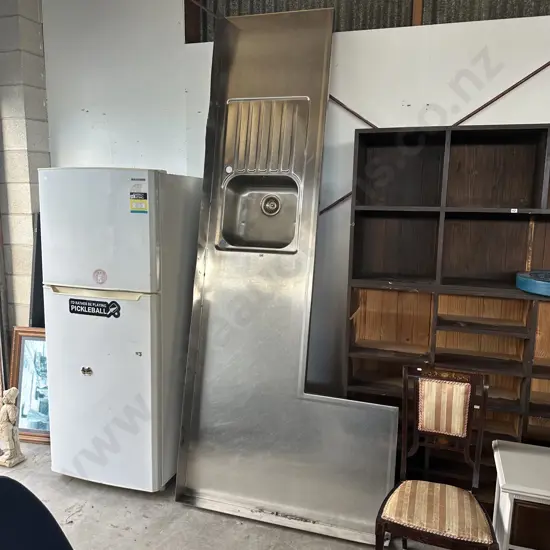 Stainless sink bench 2550 x 1060