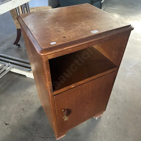 Oak bedside