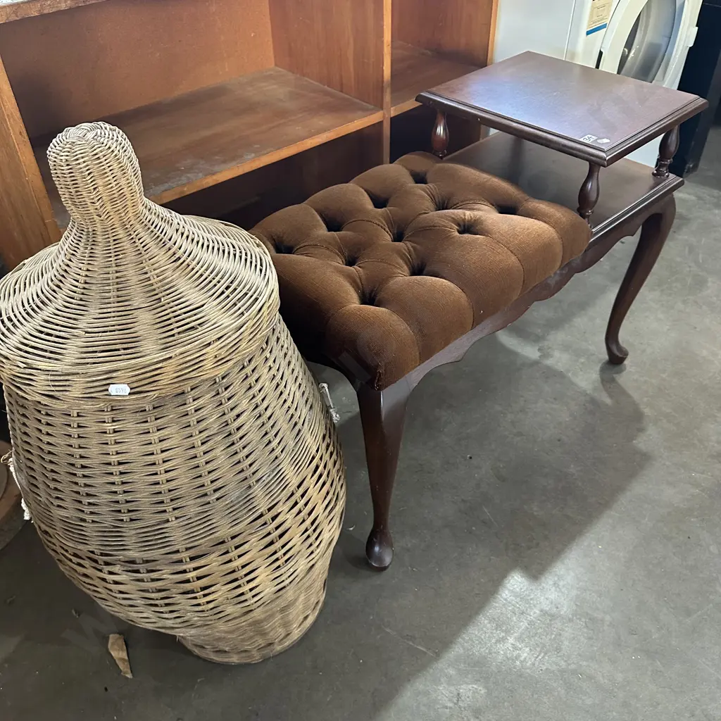 telephone table and basket Image 1++