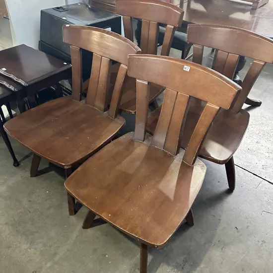 set 4 swivel chairs