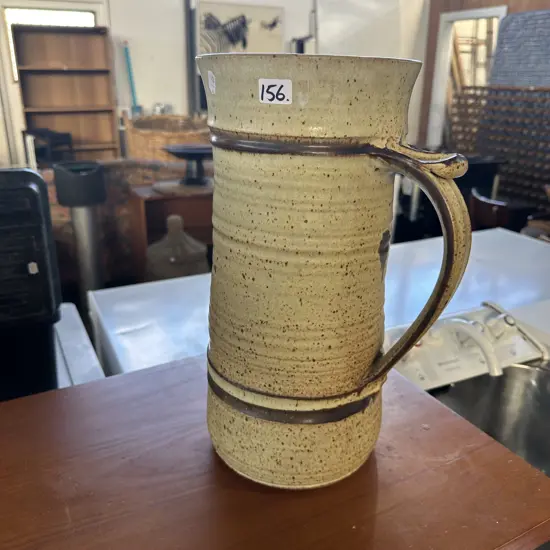 large Estelle Martin pottery jug vase 36cm