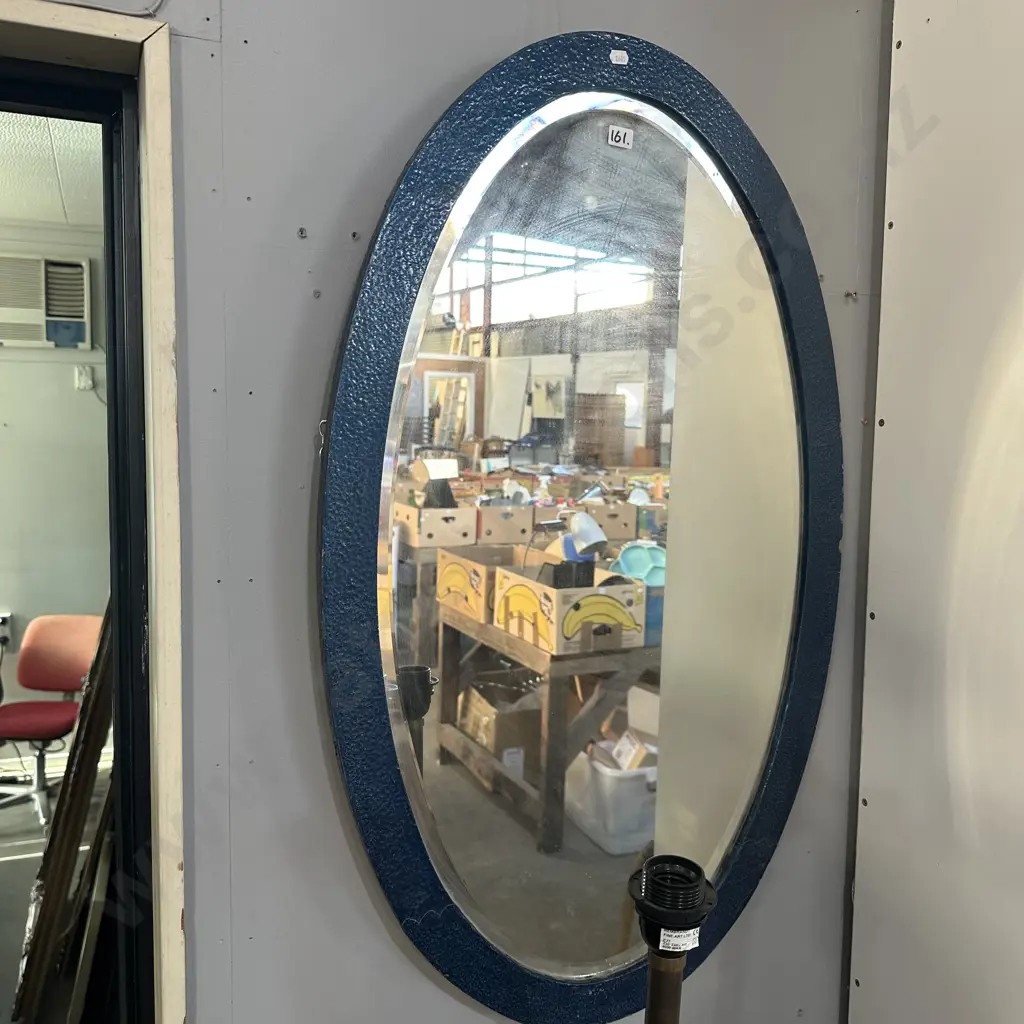 vintage tin lined bevel mirror Image 1++