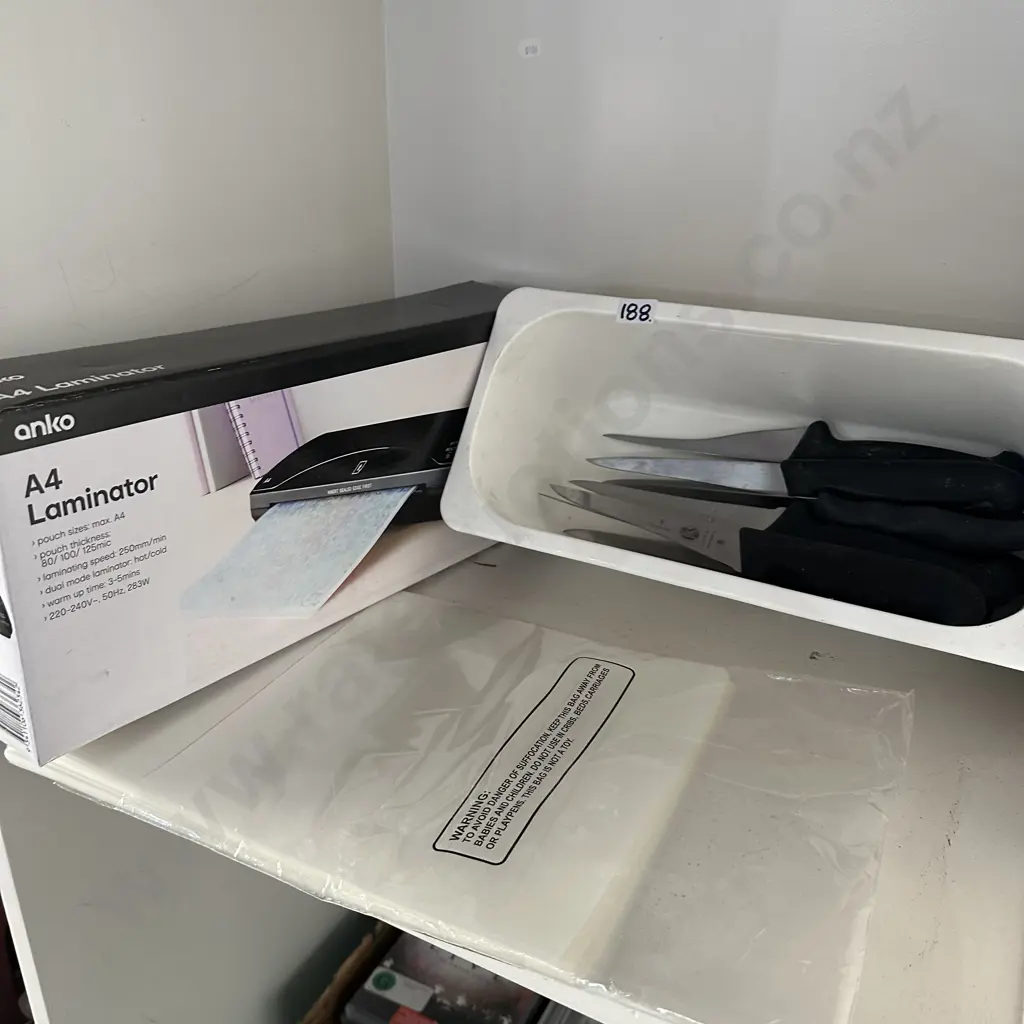 fillet knives and laminator Image 1++