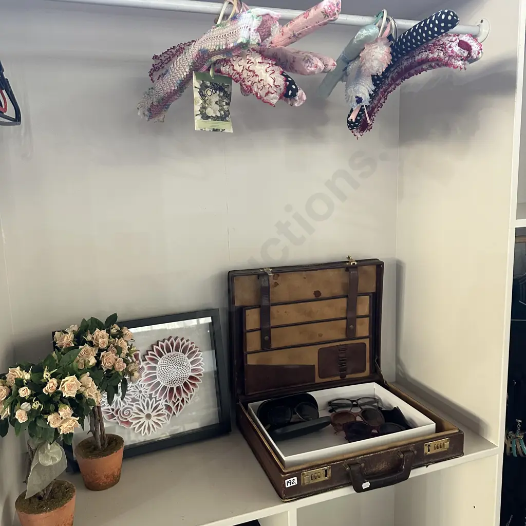 sunglasses, case, decorations plus vintage hangers Image 1++