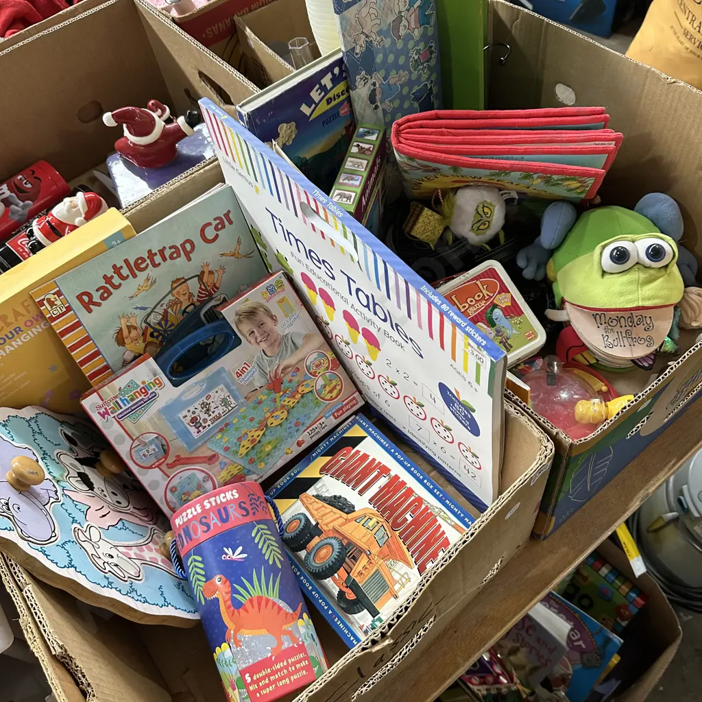Two boxes childrens toys and books etc. Image 1++