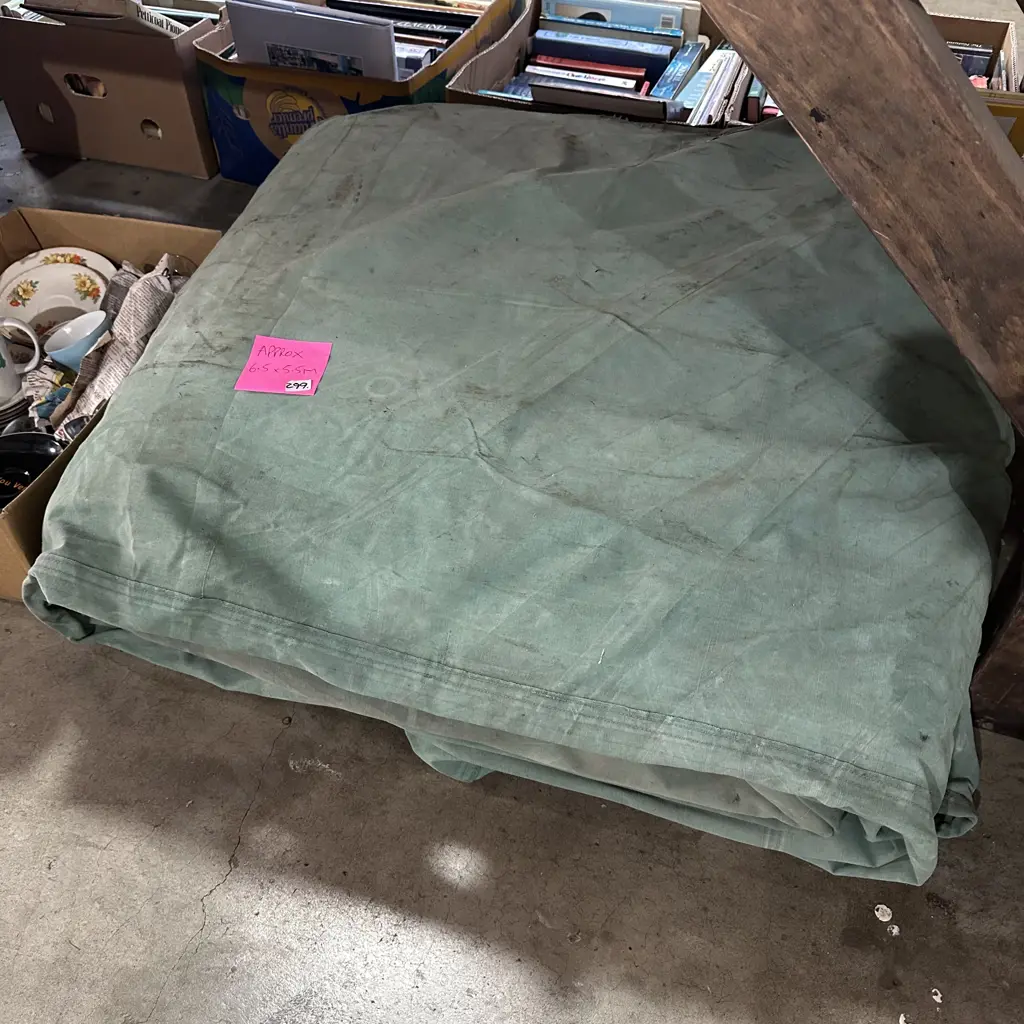 large canvas tarp 6.5 x 5.5m Image 1++